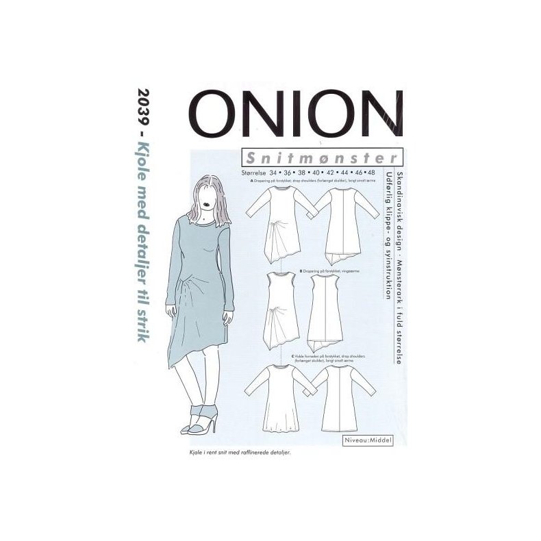 Onion 2039 Kjole med detaljer - til strik